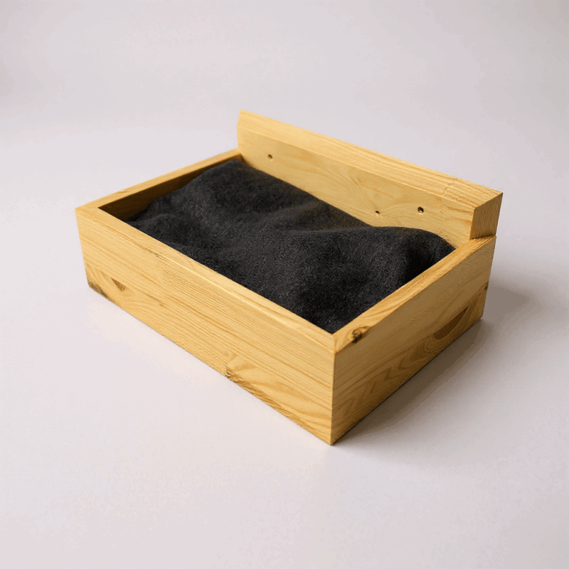 Wandmontierte handgefertigte Katzenliege zu Wandmontage